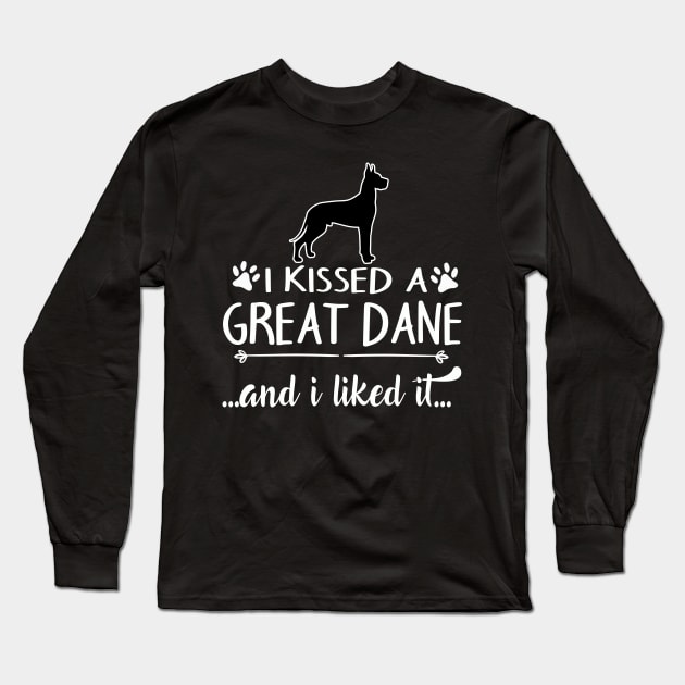 I Kissed A Great Dane Long Sleeve T-Shirt by LiFilimon